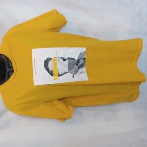 yellow SHEIN graphic tee, Yawn. NWOT